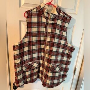 Sherpa Lined Maurice’s Plaid Vest